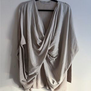 SOLD - AllSaints Draped Beige/Cream Women's Sweater